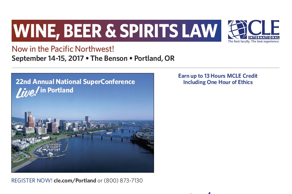 wine beer spirits law cle international portland oregon-benson