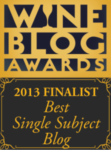 Wine Blog Awards 2013 Best Single Subject